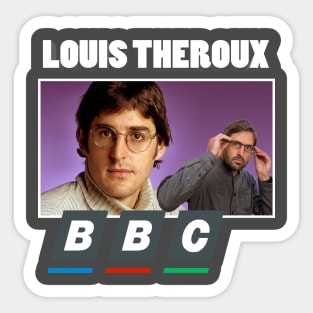 Louis Theroux BBC 90s Print Sticker